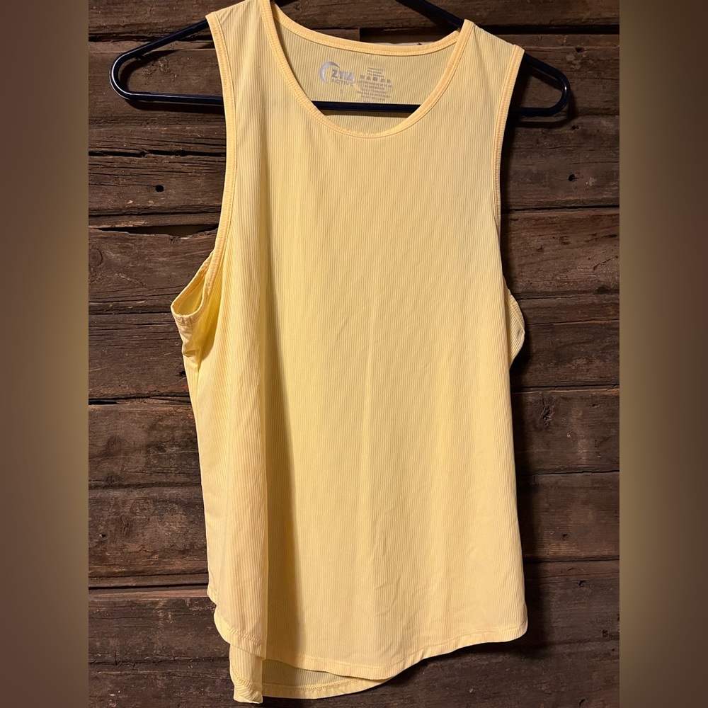 Yellow exercise tank